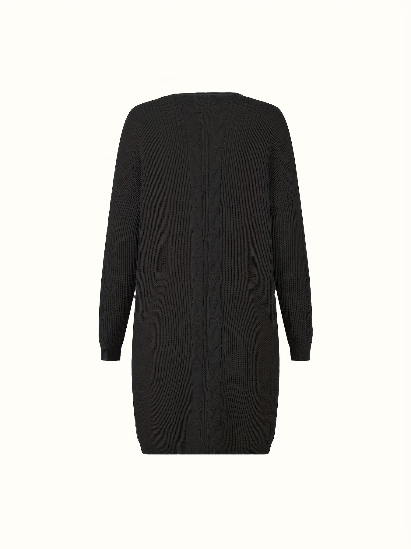 Women's Casual V-Neck Long Sleeve Knit Pullover Sweater