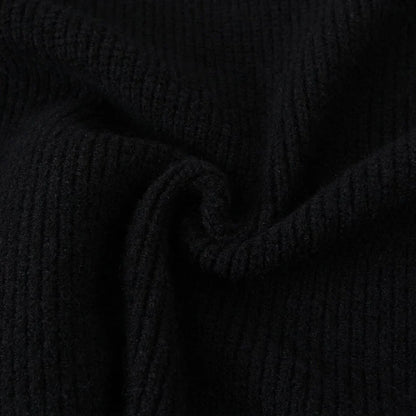 Plus Size Women's V-Neck Knit Sweater - Loose Long Sleeve Warm Autumn Winter Jumper