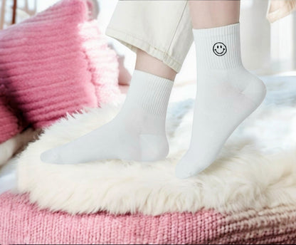 Smiley Socks | White