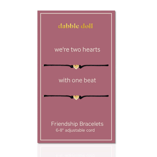 Friendship Bracelet - Two Hearts One Beat