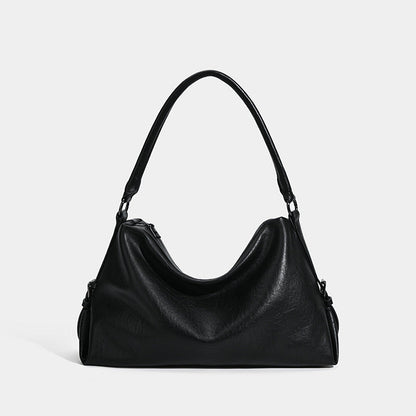 Vintage Suede Large Capacity Tote Bag for Women - Streetwear Style Shoulder Bag