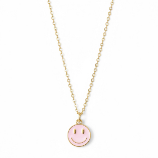 Charm and Necklace with Smiley Pendant