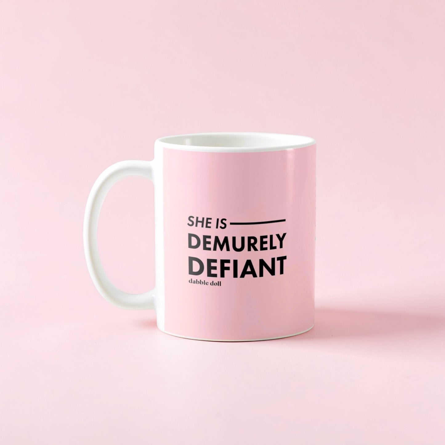 Dabble Doll Coffee Mug - Demurely Defiant Gift Box