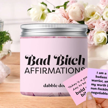 Badass B*tch Affirmation Jar