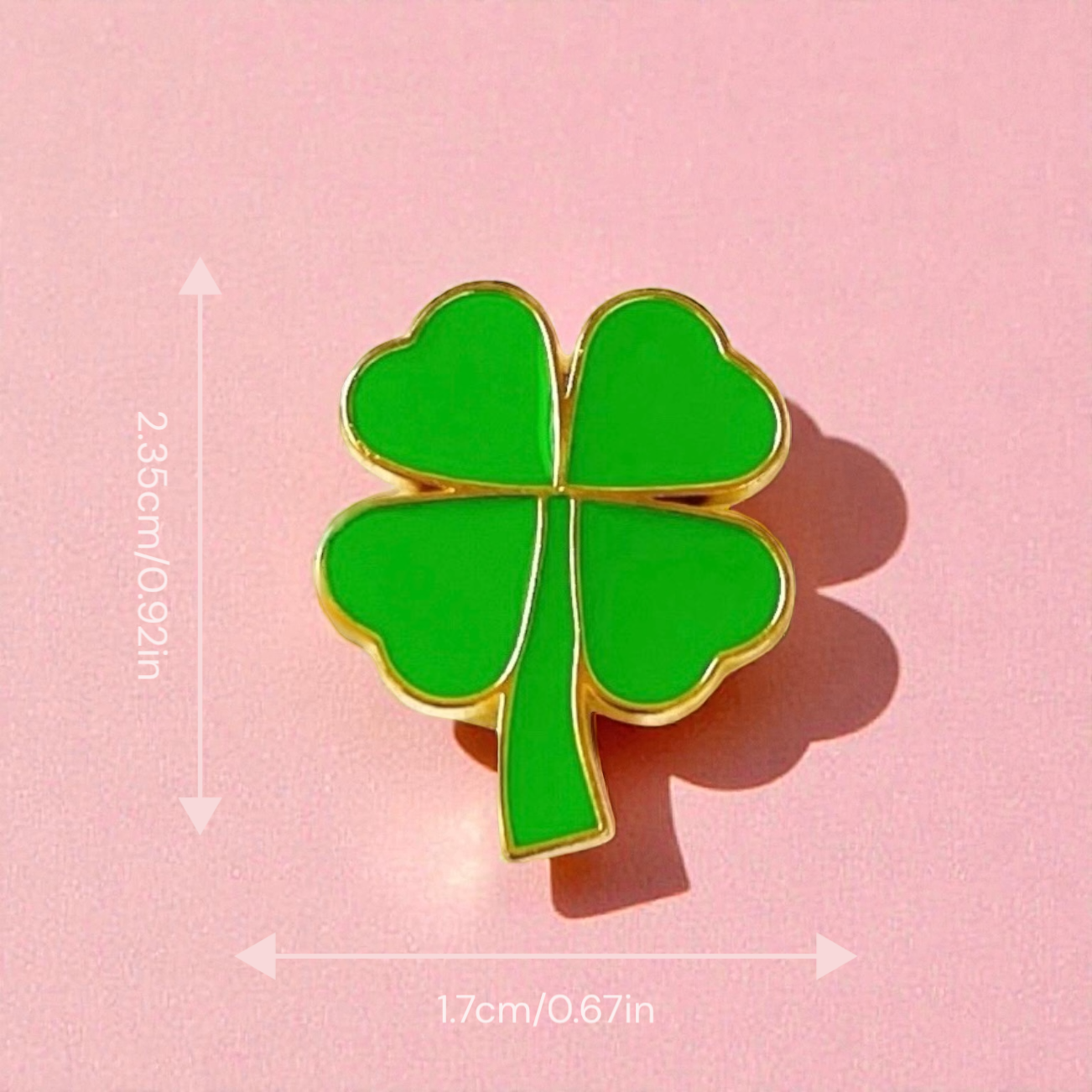 Four Leaf Clover Pin, Good Luck Gift