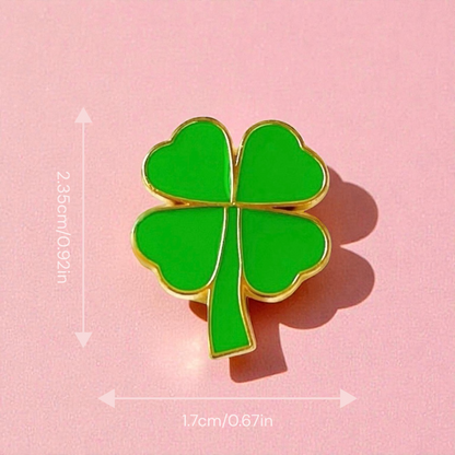 Four Leaf Clover Pin, Good Luck Gift