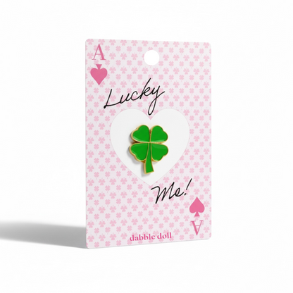 Four Leaf Clover Pin, Good Luck Gift