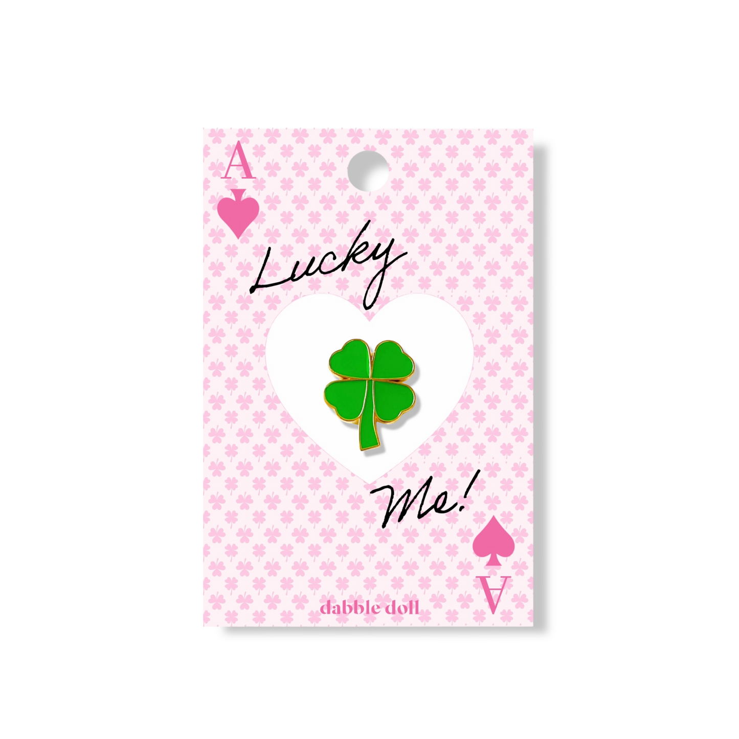 Four Leaf Clover Pin, Good Luck Gift