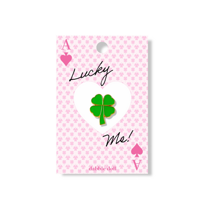 Four Leaf Clover Pin, Good Luck Gift