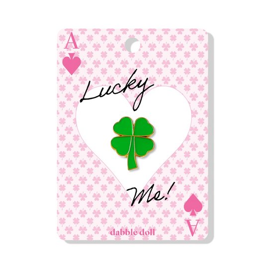 Four Leaf Clover Pin, Good Luck Gift