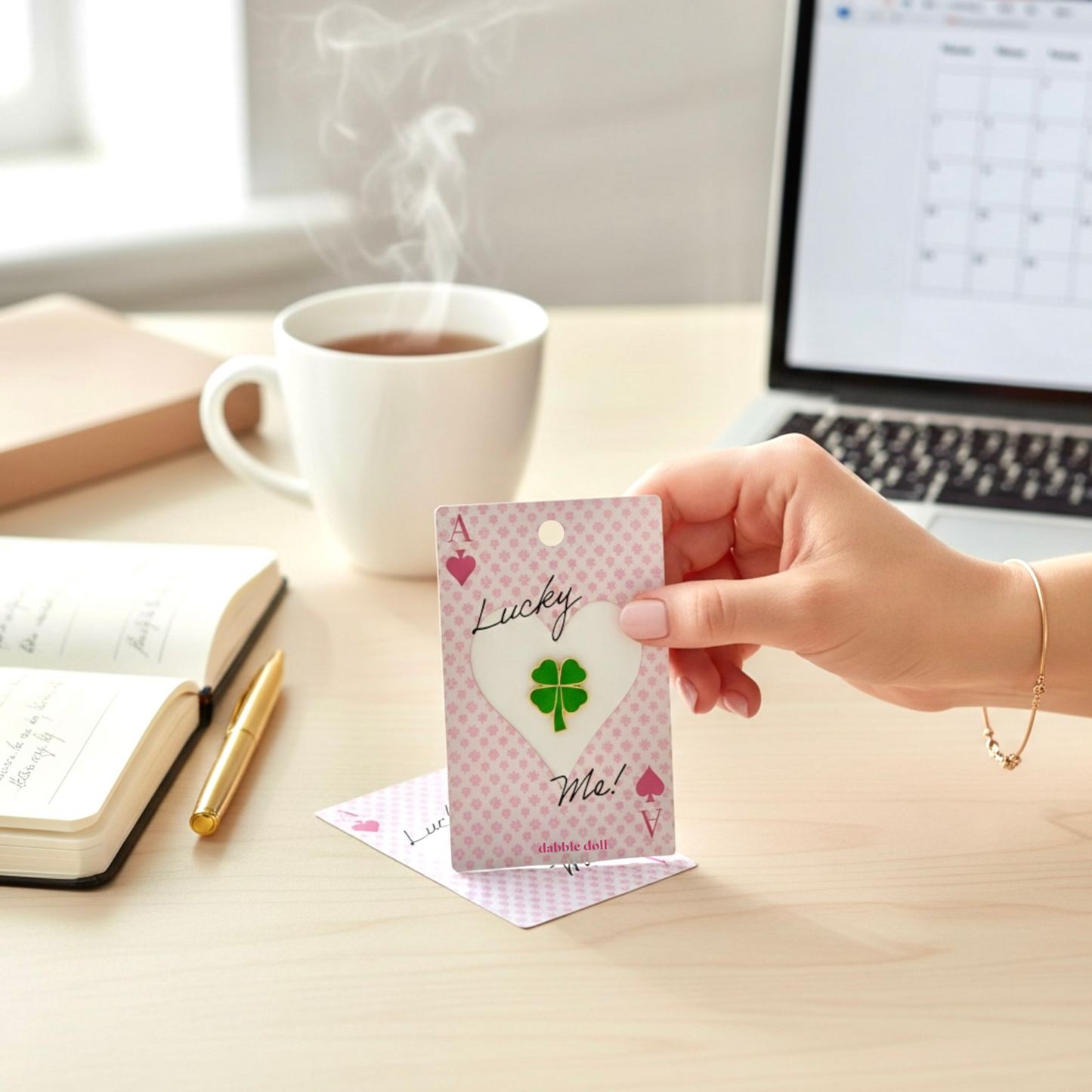 Four Leaf Clover Pin, Good Luck Gift