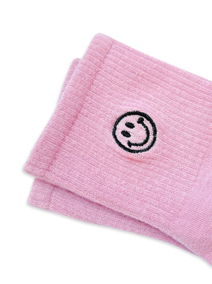 Smiley Socks | Pink/Mauve