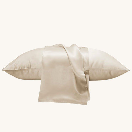 La Seta Mulberry Silk Pillowcase with Embroidery